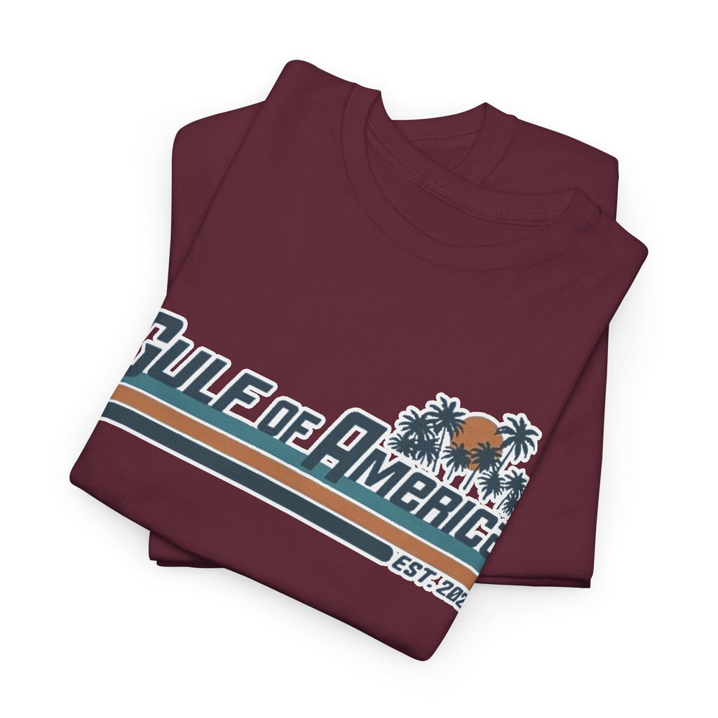 Gulf of America Vintage Surf Tee — Retro Beach Logo T-Shirt