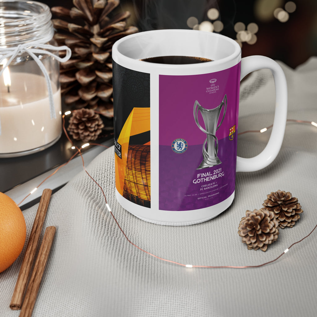 2021 UEFA Finals Programme Cover Inspired Ceramic Coffee Mug
