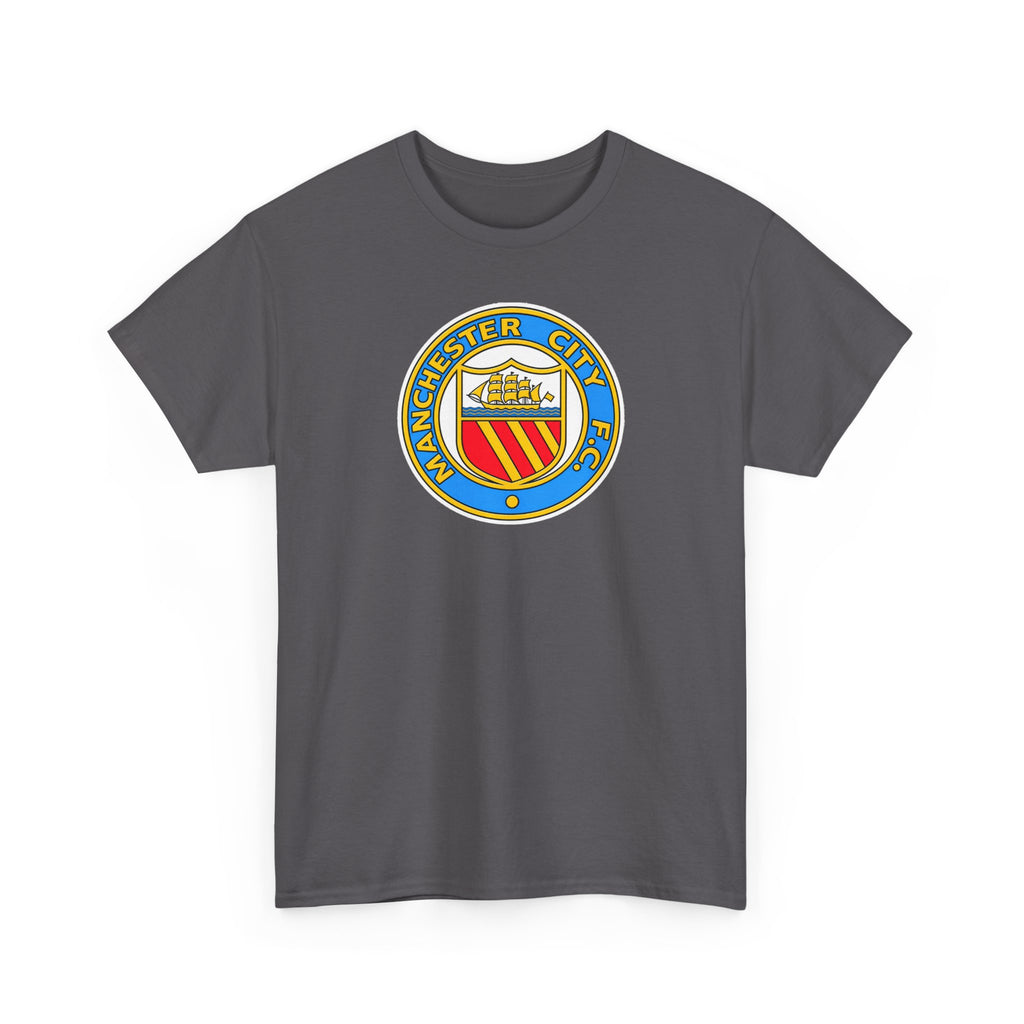 Manchester City Retro Crest Cotton T-Shirt