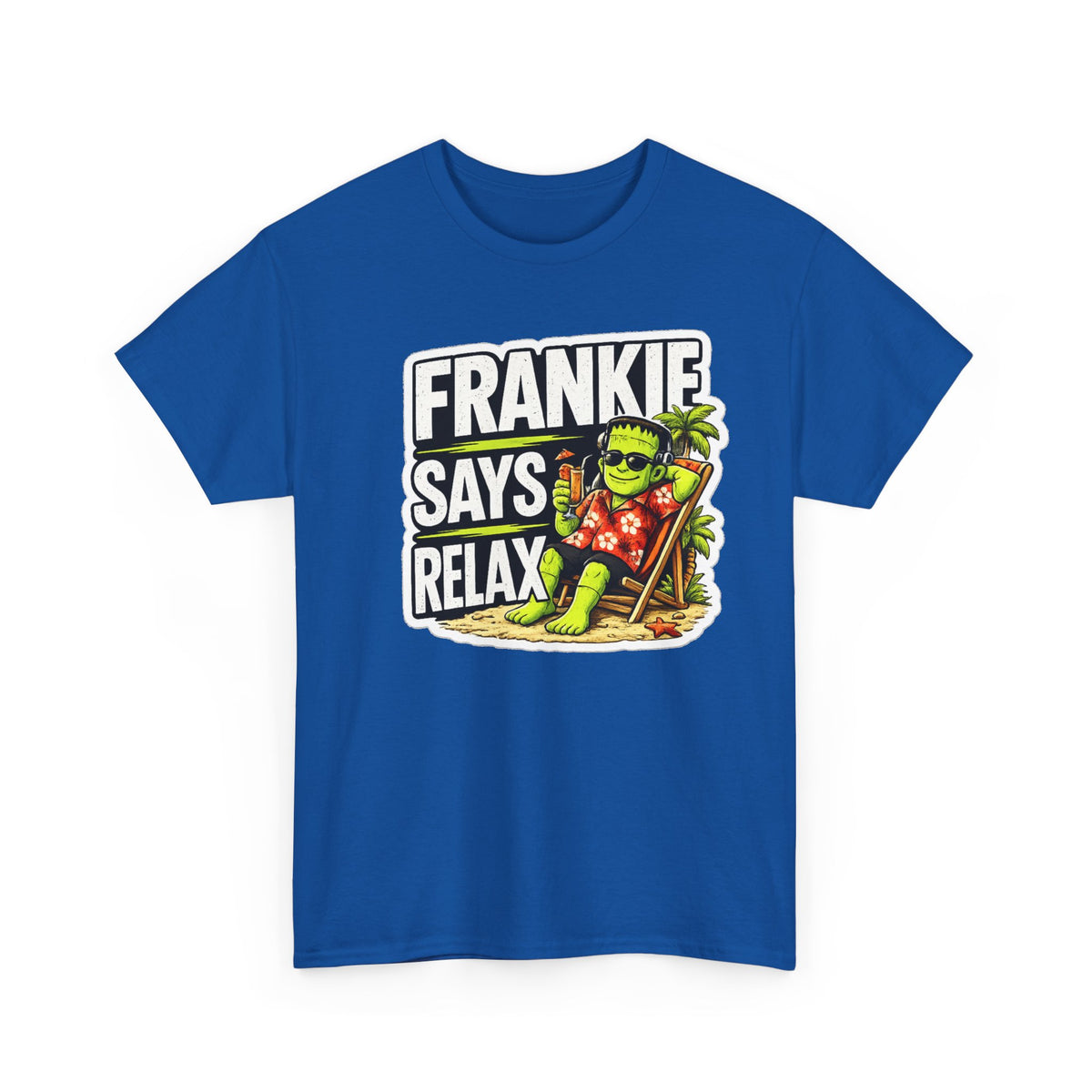 Frankie Says Relax Funny Graphic Cotton T-Shirt