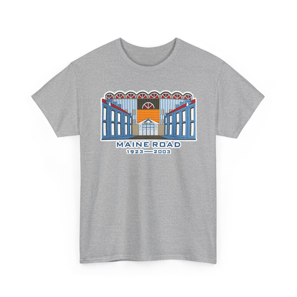 Maine Road Graphic Tee — 'Maine Road 1923–2003' Retro Stadium Cotton T‑Shirt
