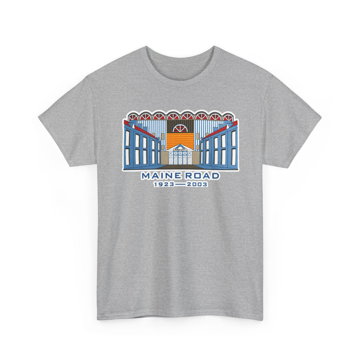 Maine Road Graphic Tee — 'Maine Road 1923–2003' Retro Stadium Cotton T‑Shirt