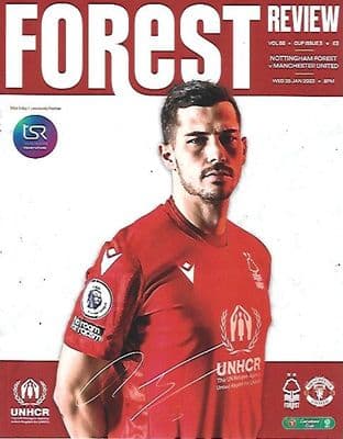 22/23 Carabao Cup Semi Final Nottingham Forest v Manchester United Official Programme - 25th Jan 23
