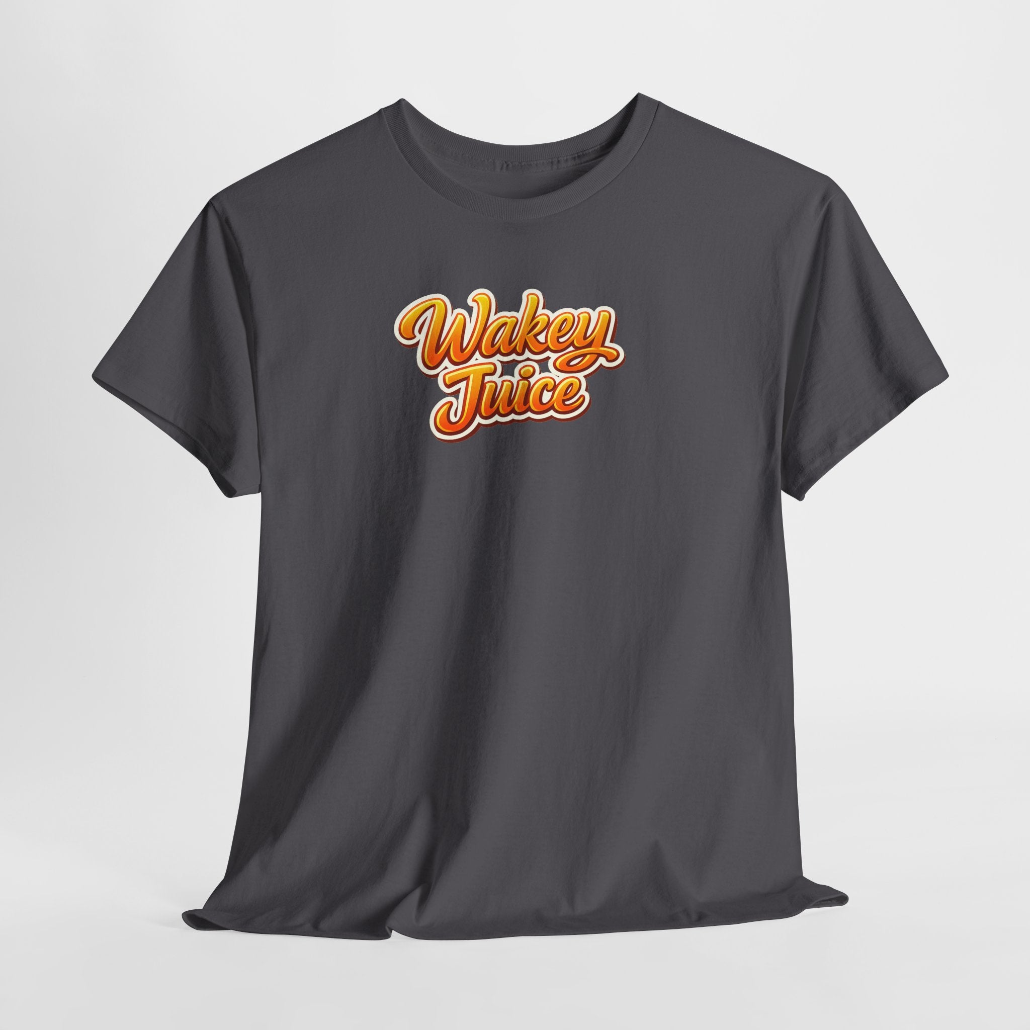 Wakey Juice T‑Shirt — Retro Orange Script Graphic Tee