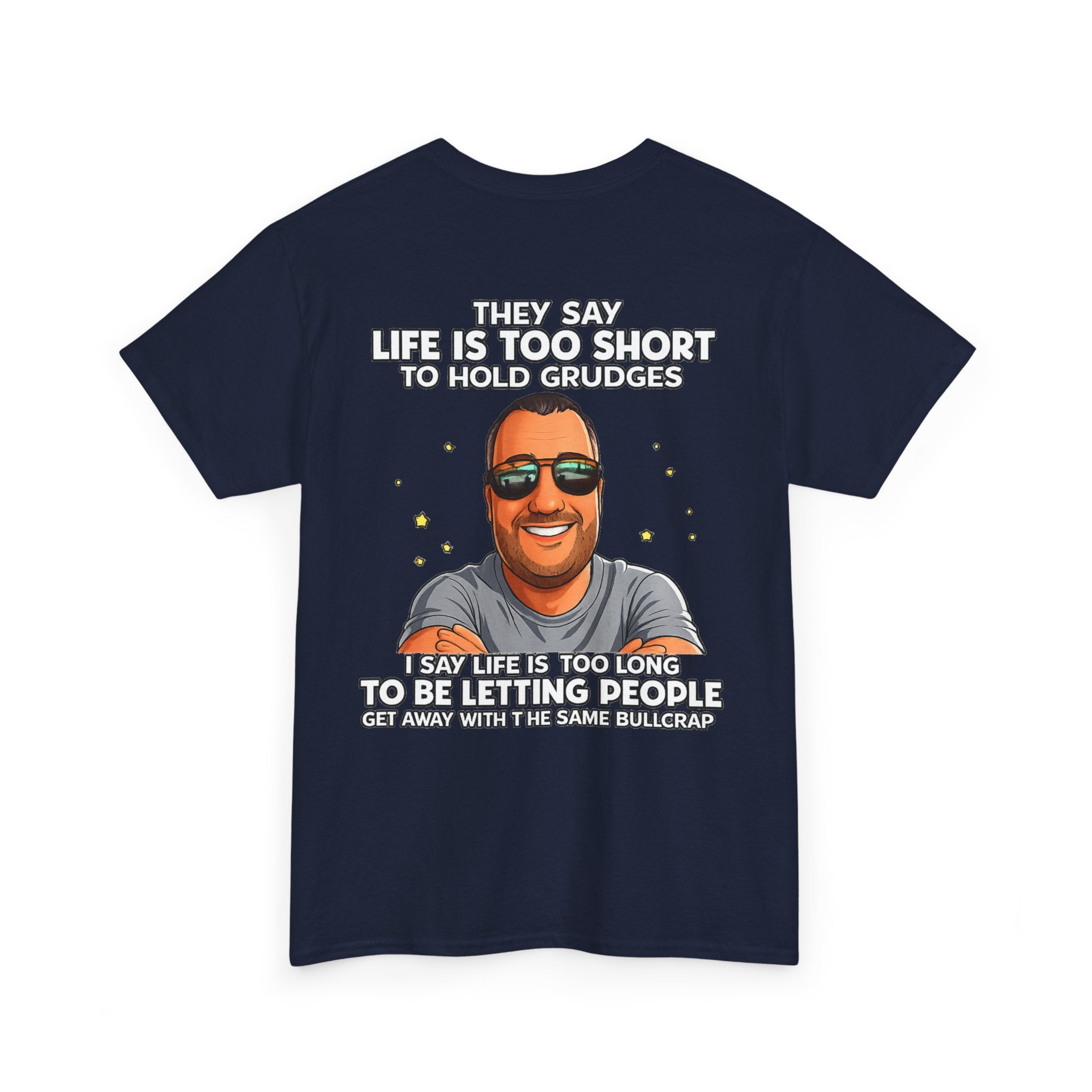 Graphic Tee — “Life Is Too Short” Funny Retro Portrait T-Shirt