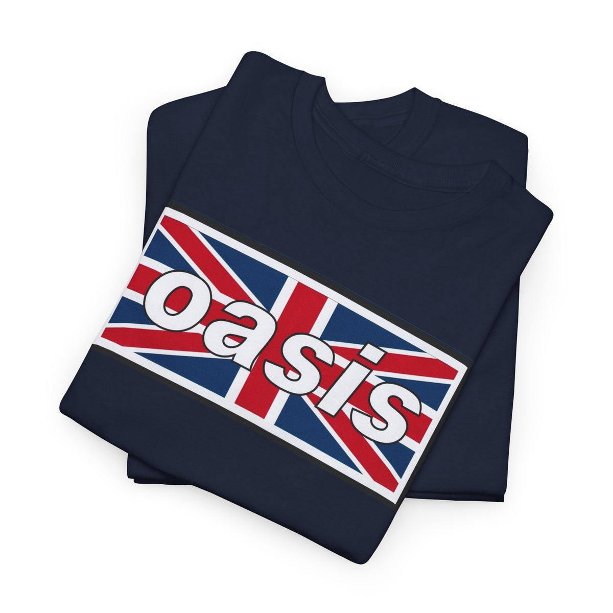 Oasis Union Jack Tee — British Rock Band Vintage-Inspired T-Shirt