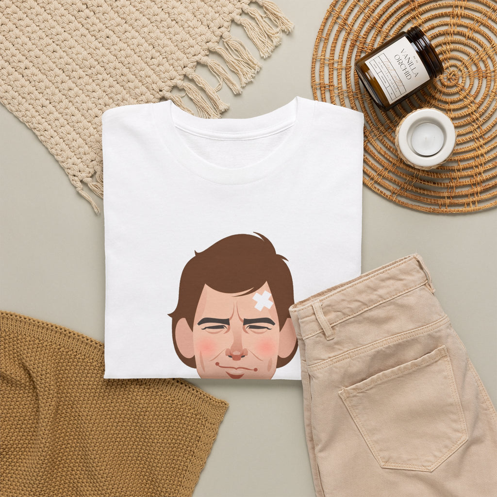 Bryan Robson Manchester United Legend Portrait Cotton T-Shirt