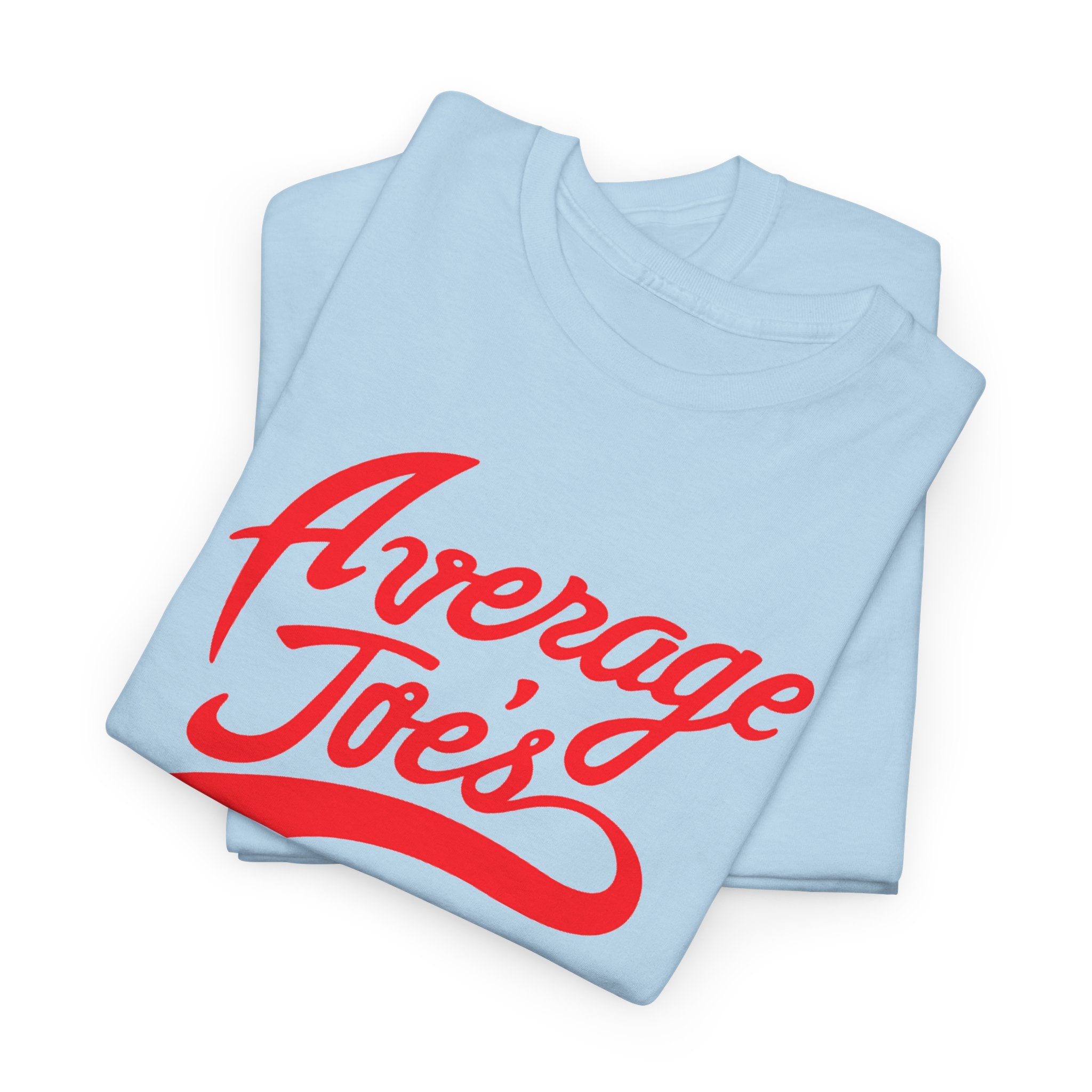 Average Joe's Graphic Tee — Retro Script White T-Shirt