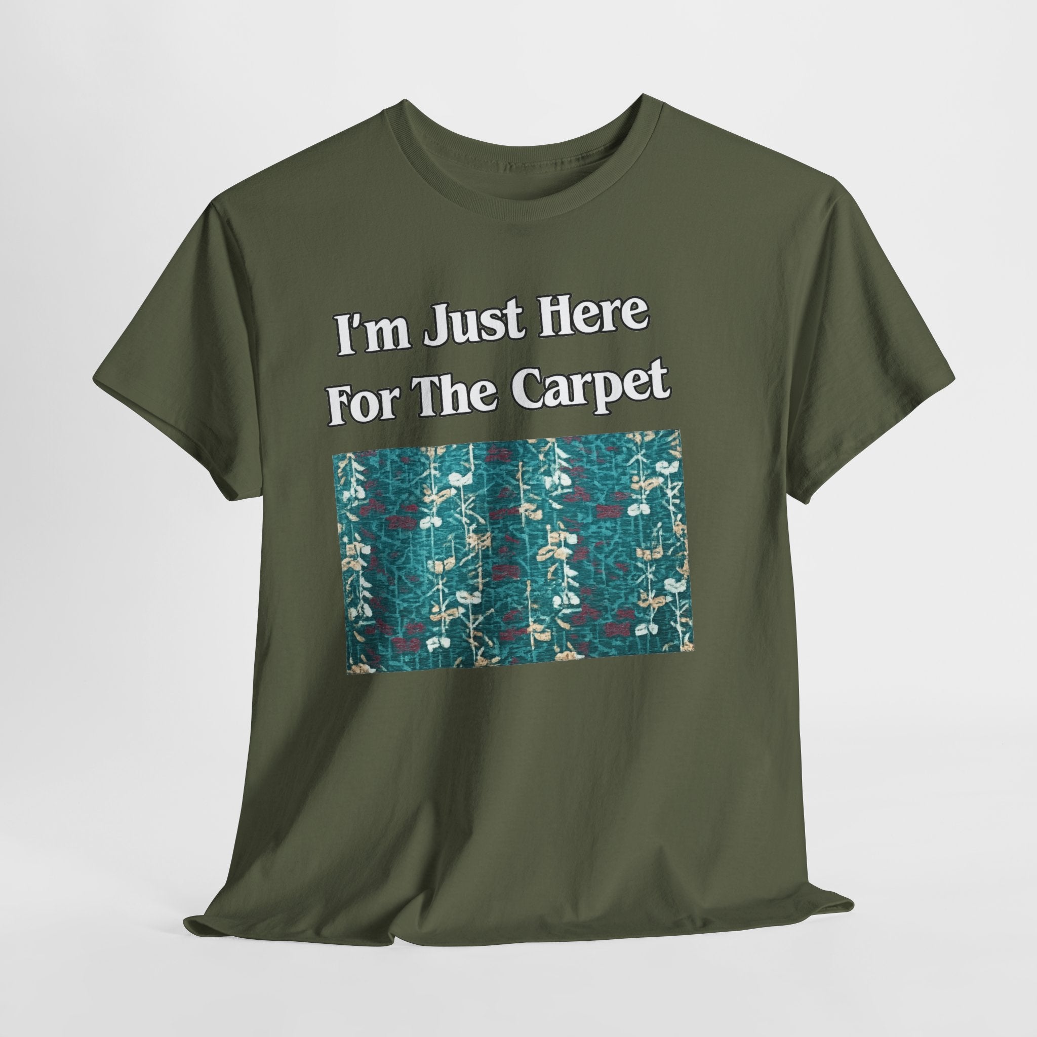 Orlando Airport Carpet Lover T-Shirt — "I'm Just Here For The Carpet" Graphic Tee