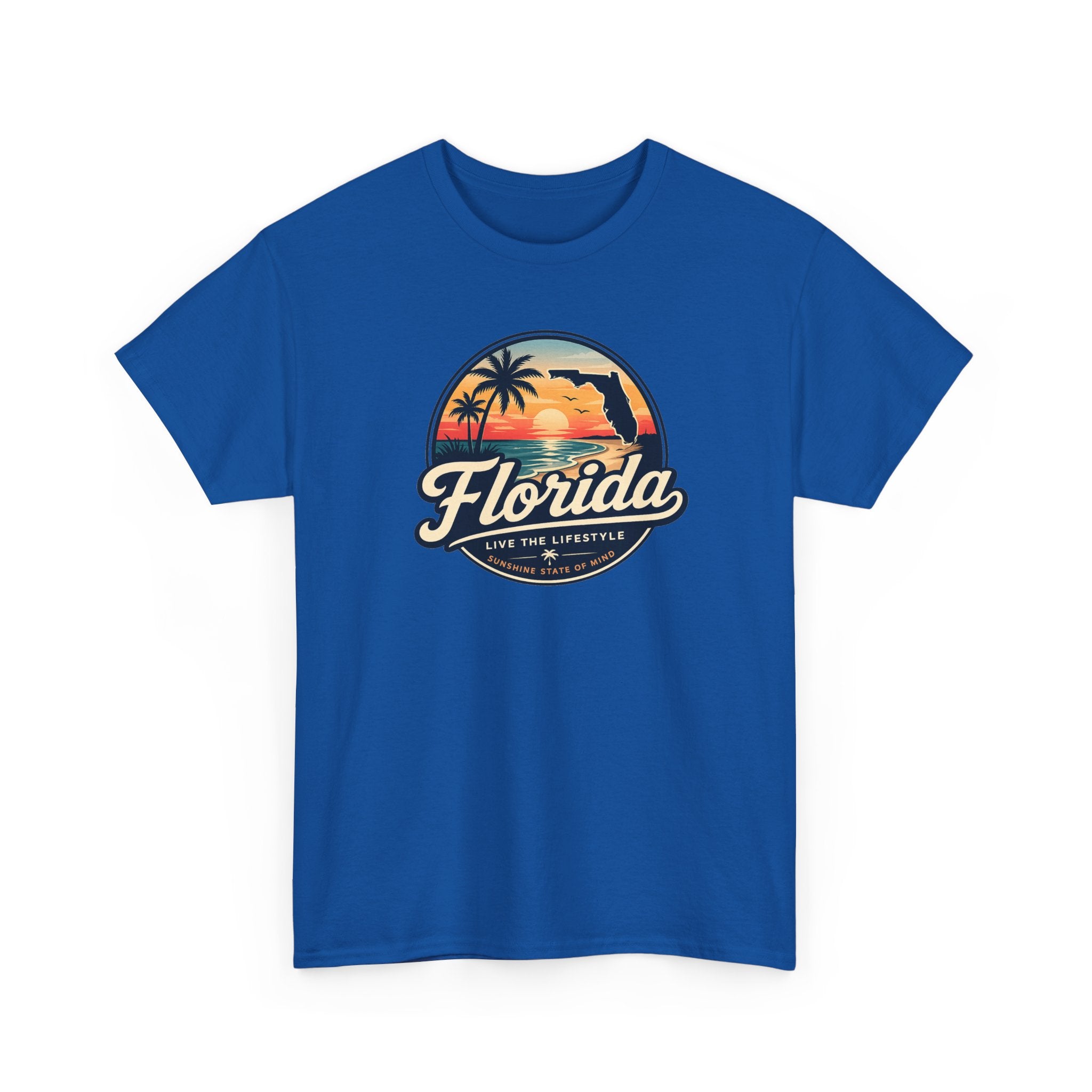 Florida Sunset Tee — Vintage Palm Beach Graphic T-Shirt