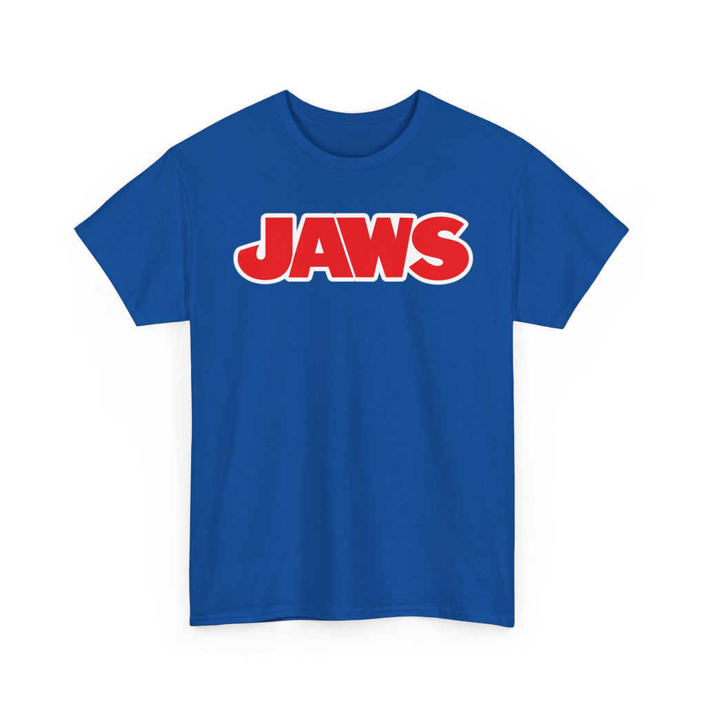 Jaws Logo Tee — Retro Red Movie Graphic T‑Shirt