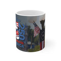 Disney Mickey 'Celebrates America' Flag Mug — Patriotic 11oz & 15oz Coffee Cup