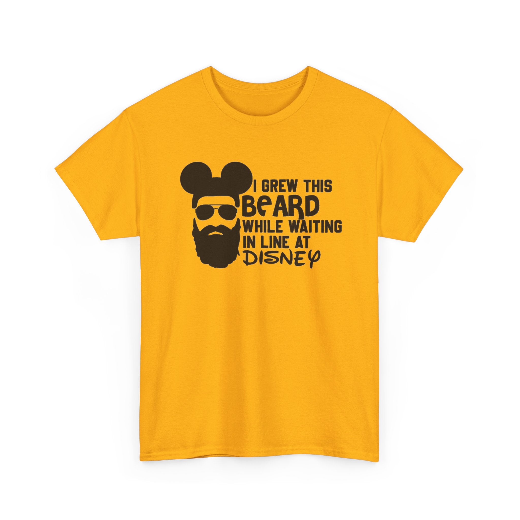 Beard While Waiting Tee – "I Grew This Beard While Waiting In Line At Disney" Funny Disney Dad T-Shirt