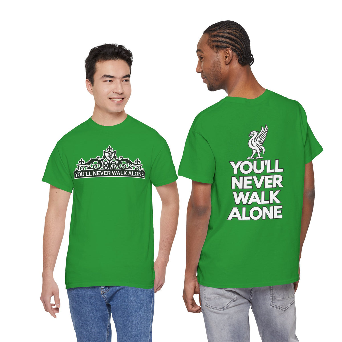 You'll Never Walk Alone T‑Shirt — Liverpool FC Crest Cotton Tee