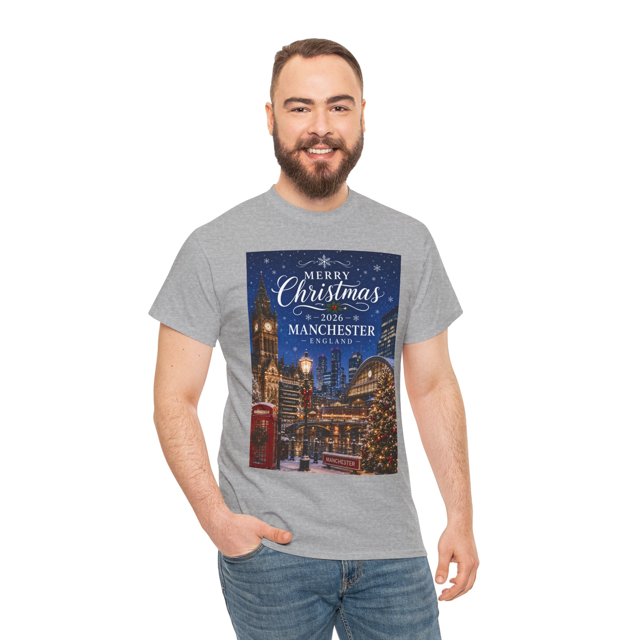 Manchester Christmas Tee — Merry Christmas 2026 Holiday T‑Shirt