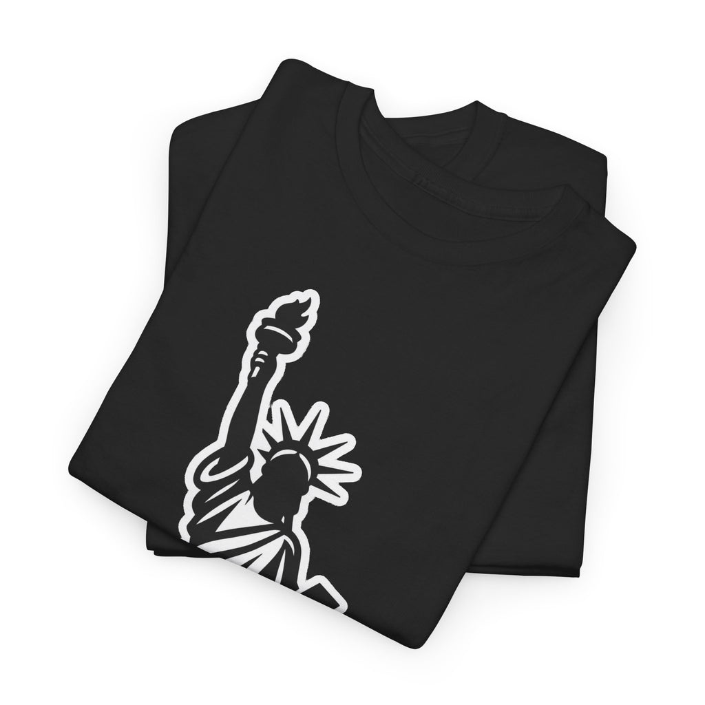 New York City Statue of Liberty Graphic Cotton T-Shirt / Tee