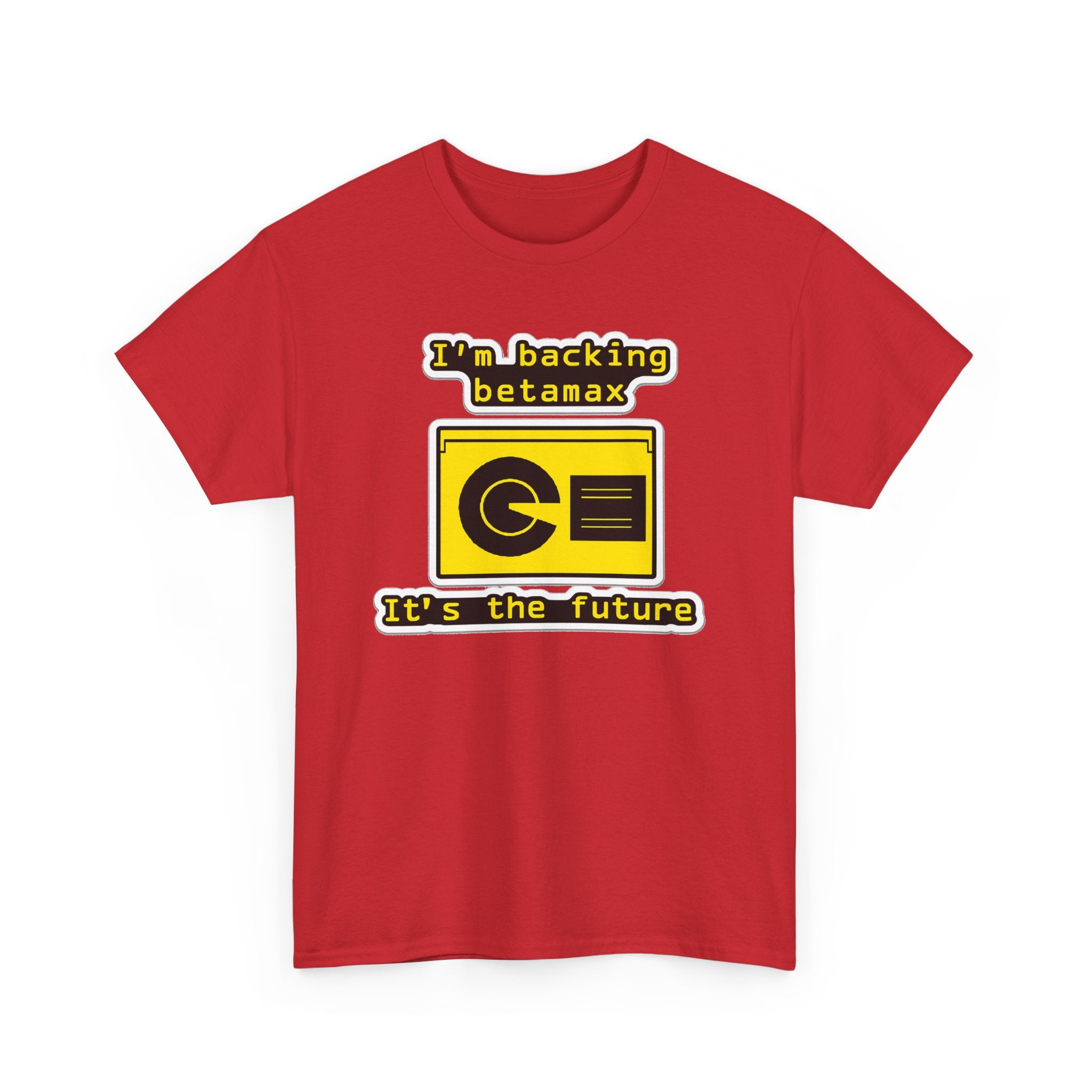 Betamax Retro Tee — "I’m backing betamax, it’s the future" Vintage Cassette T-Shirt