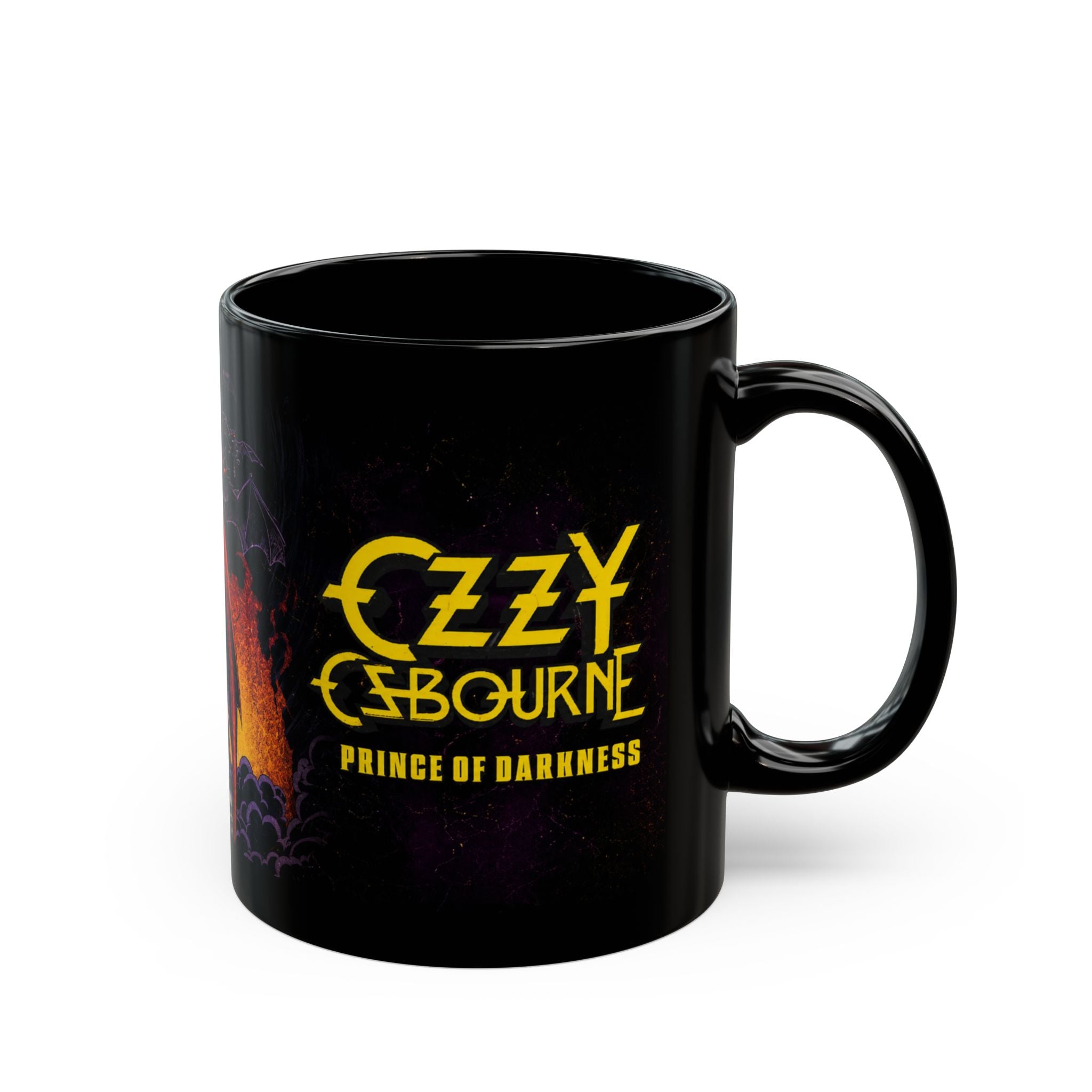 Ozzy Osbourne "Prince of Darkness" Black Mug — Rock Band Coffee Cup