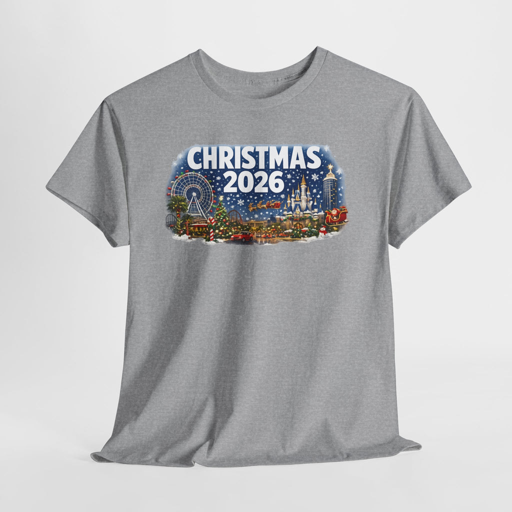 Christmas 2026 Holiday Tee — Festive Winter Village Graphic T-Shirt