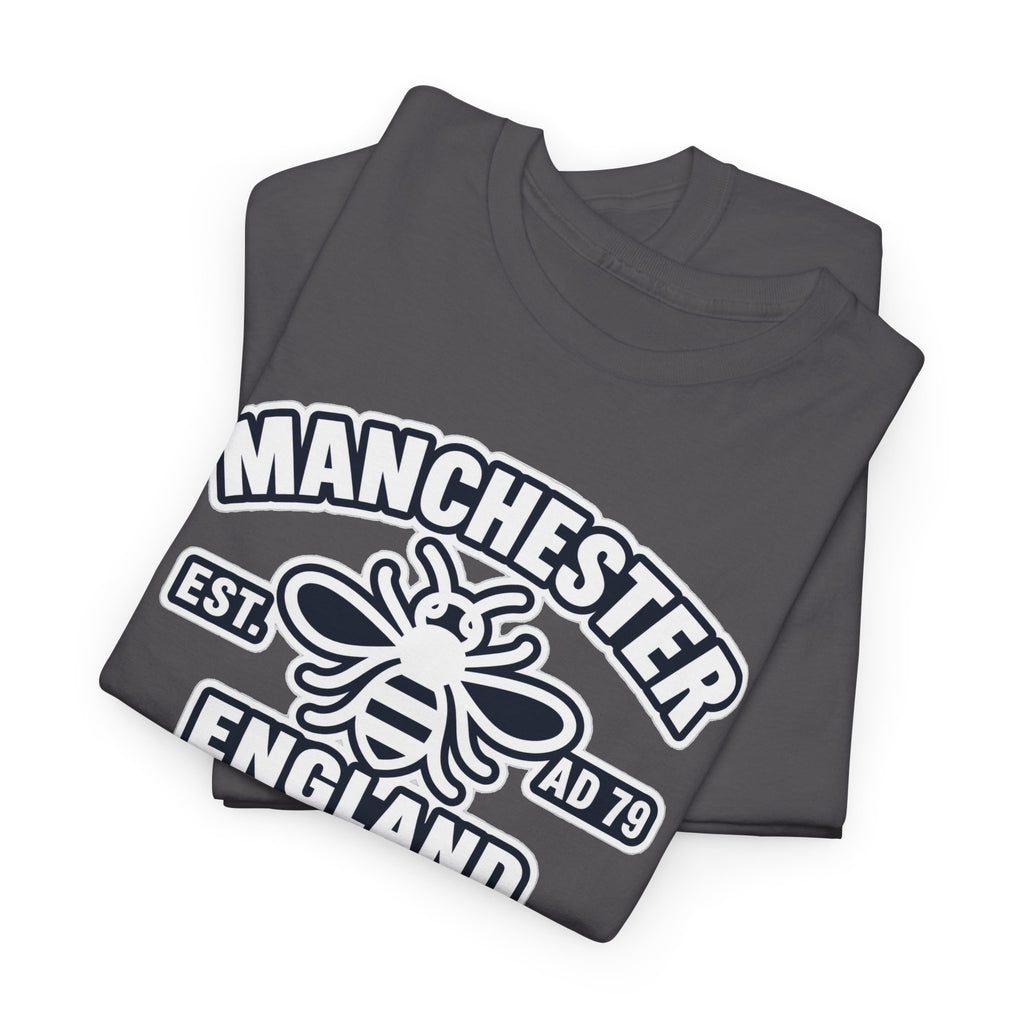 Manchester Bee Cotton T-Shirt – Established 1979 England Graphic Tee