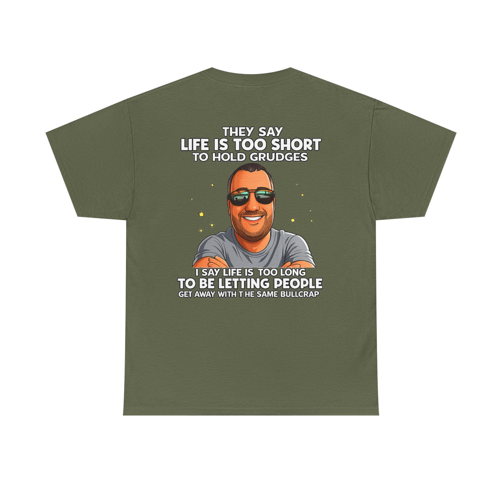 Graphic Tee — “Life Is Too Short” Funny Retro Portrait T-Shirt