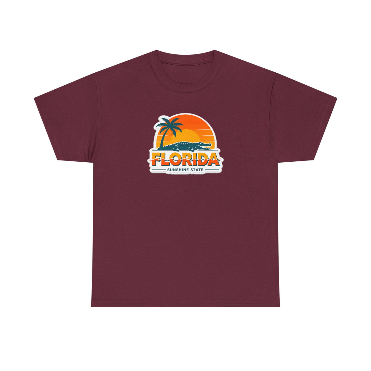Florida Sunshine State T-Shirt — Retro Palm Sunset Graphic Tee