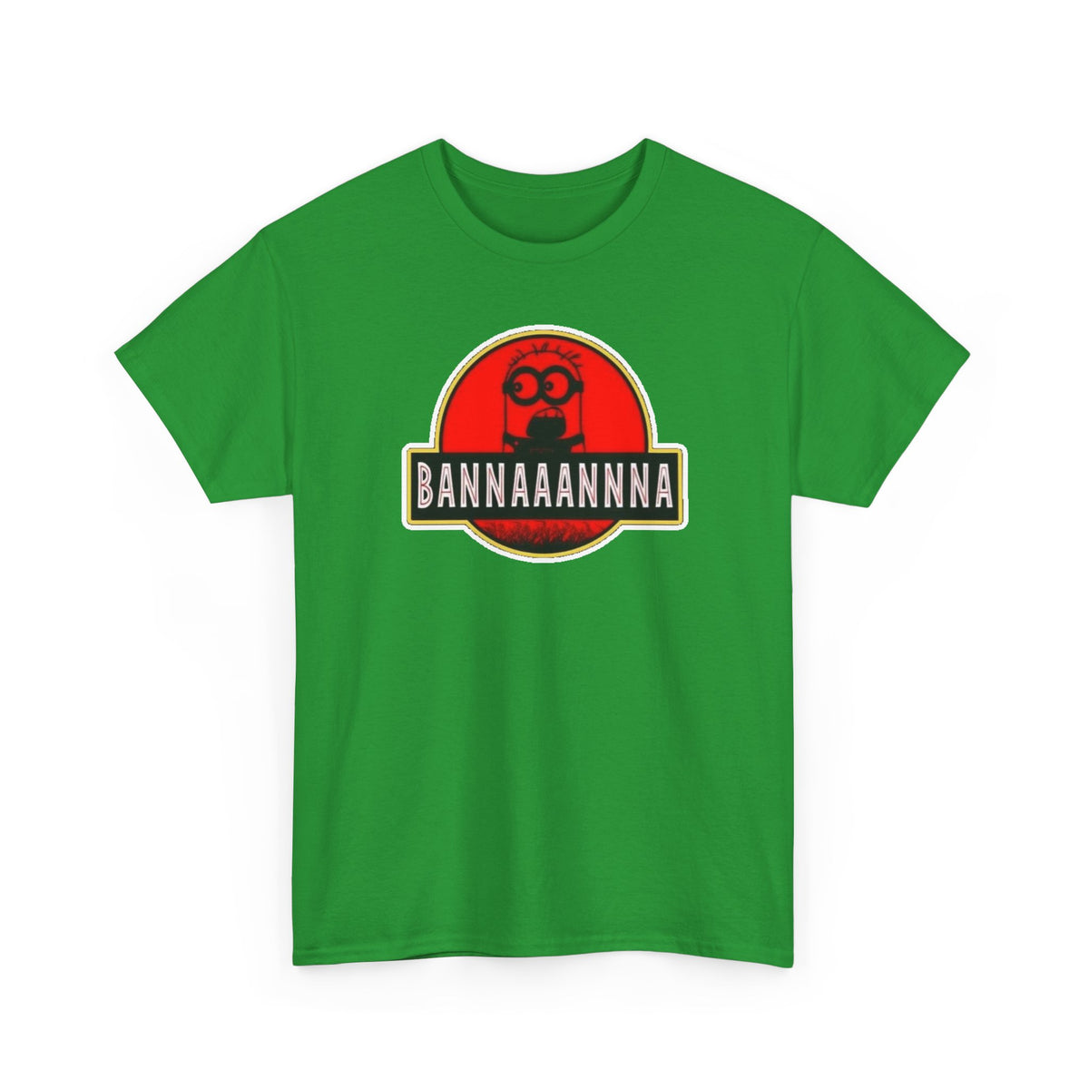Bannaaannna Graphic Tee — Retro Red Logo Funny Banana Shirt