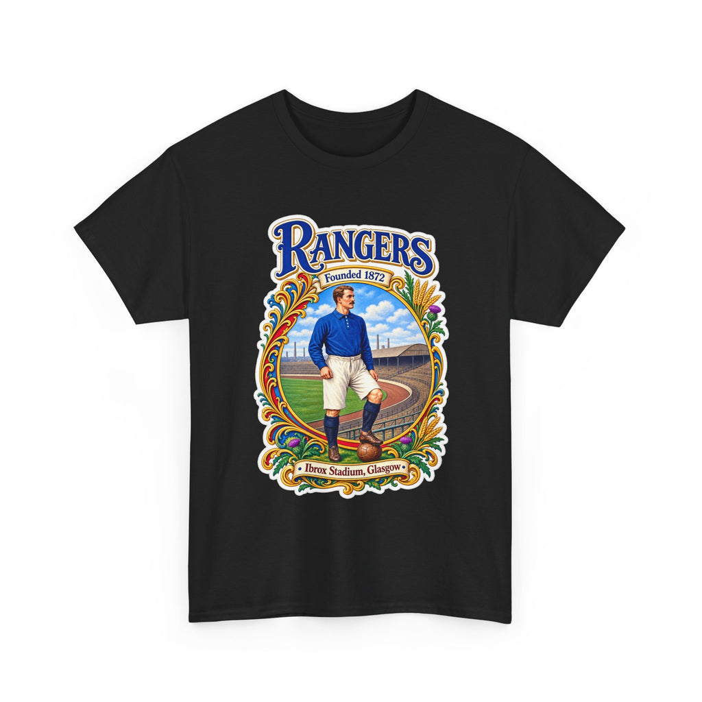 Rangers Retro Player Field Graphic Cotton T-Shirt
