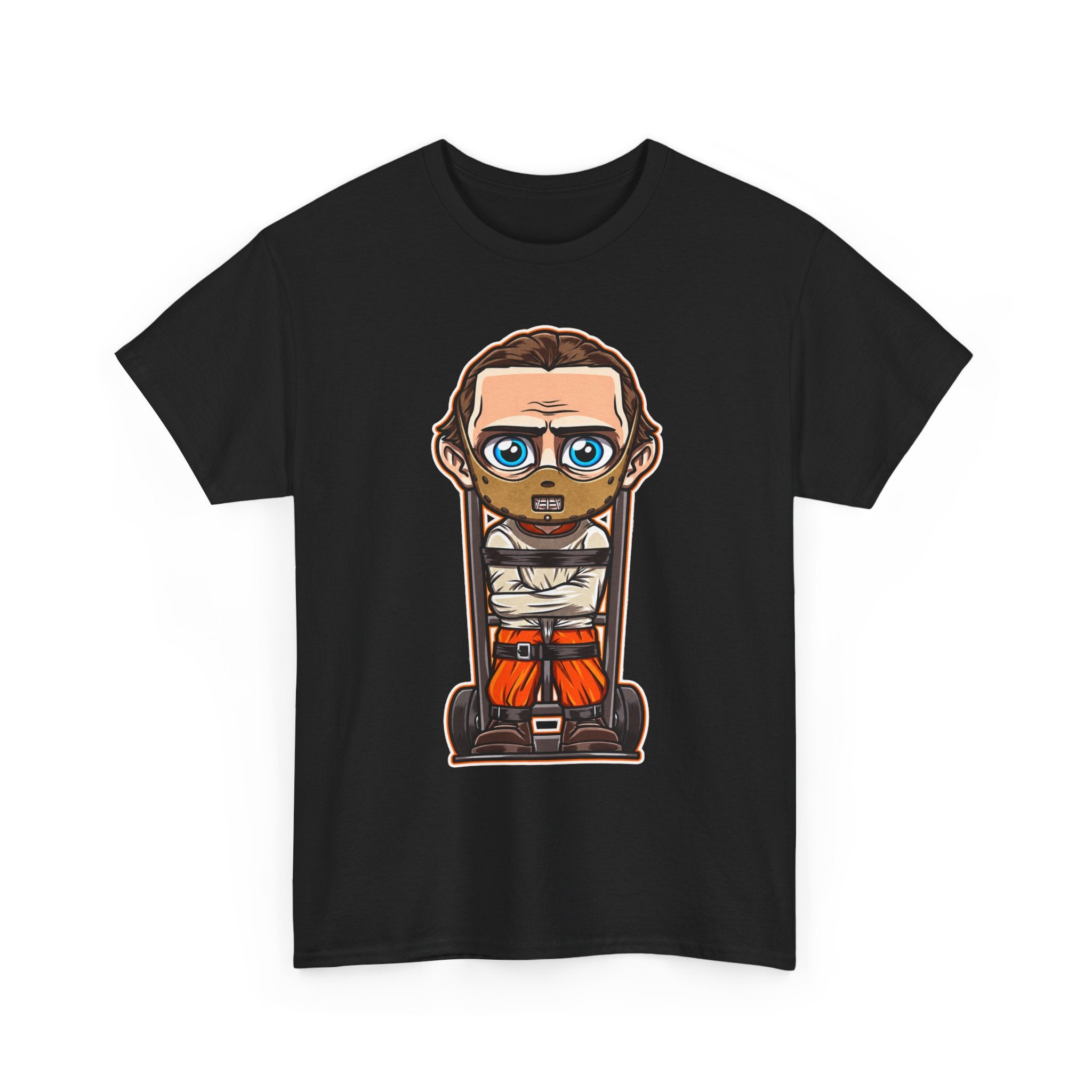 Chibi Prisoner Character Tee — Cute Cartoon Inmate Graphic T-Shirt