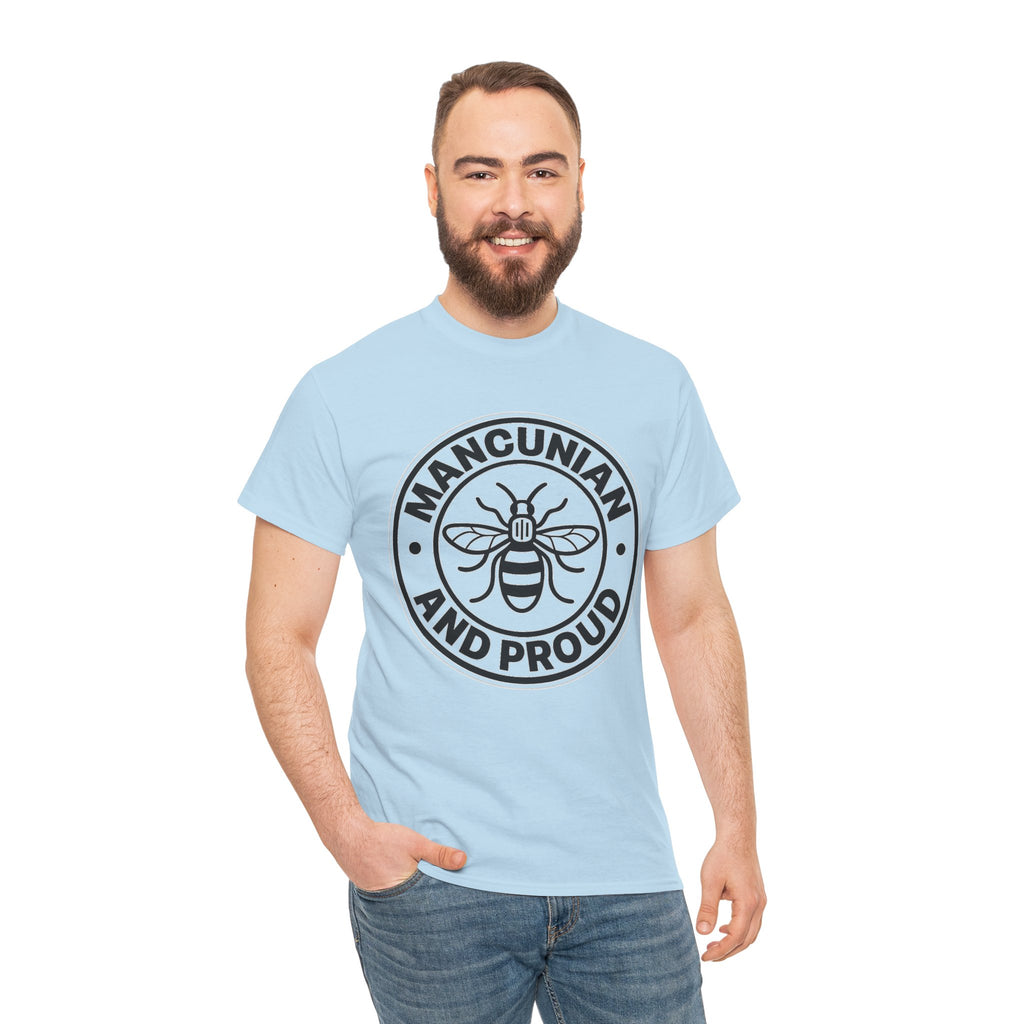 Manchester Bee 'Mancunian and Proud' Cotton T-Shirt