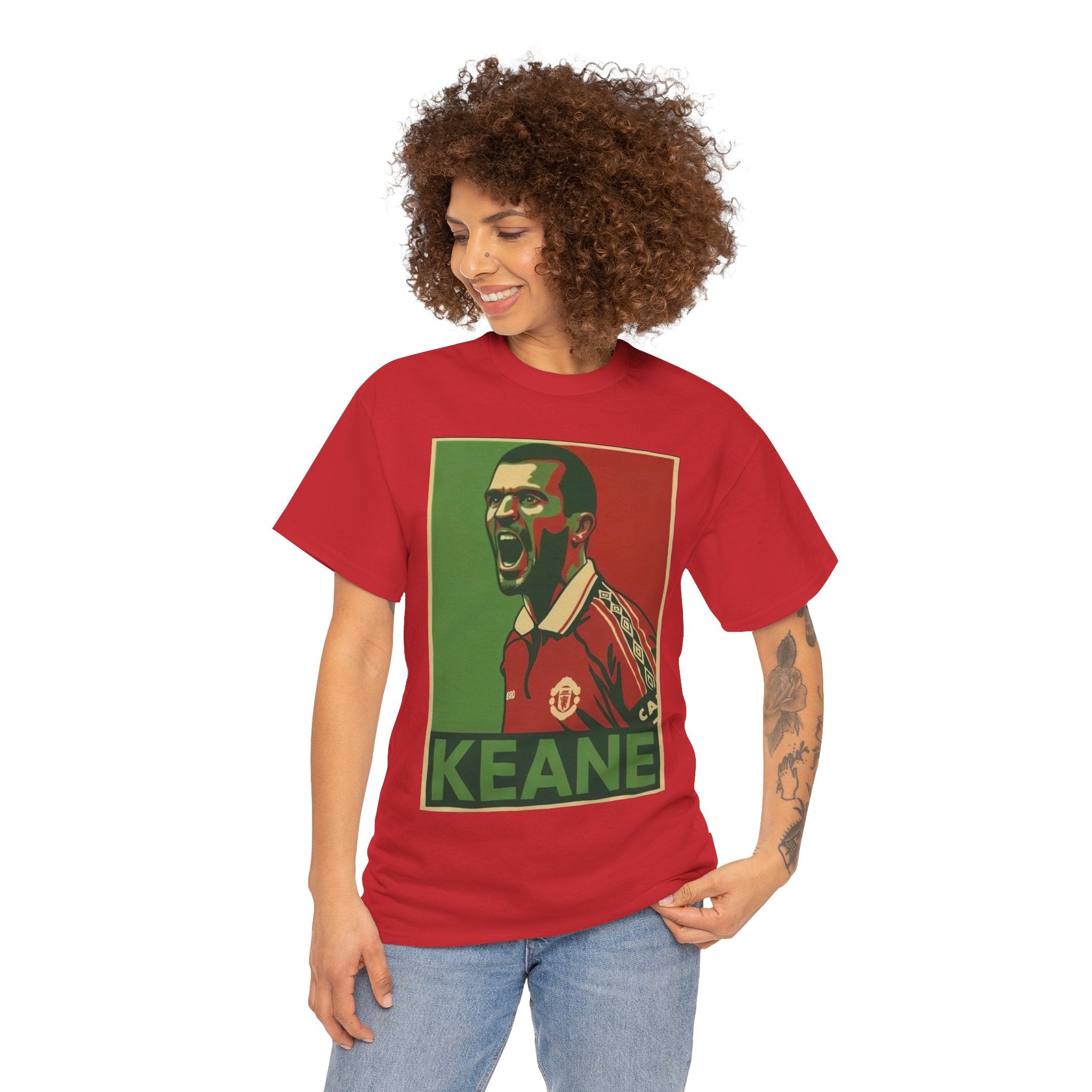 Roy Keane Manchester United Legend Retro Football Tee