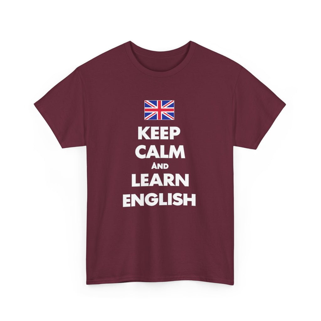 Keep Calm and Learn English T‑Shirt