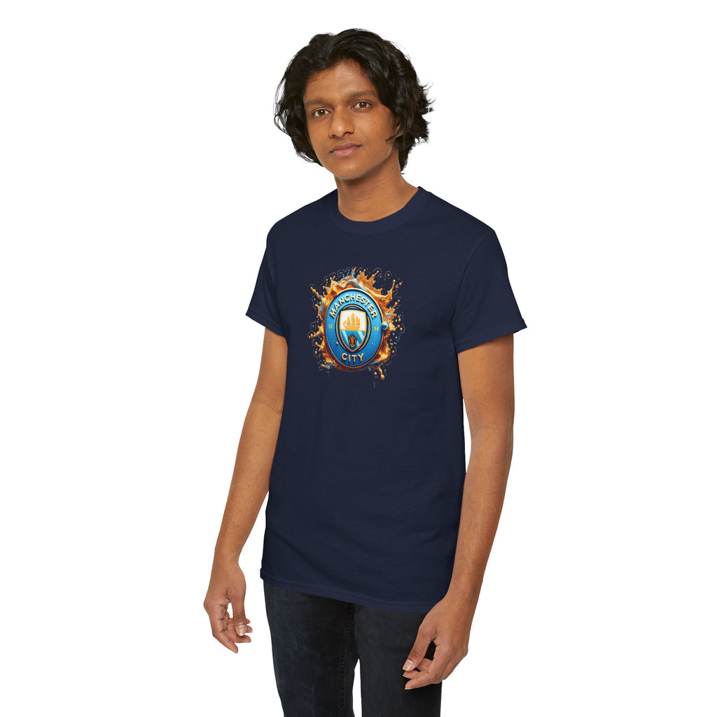 Manchester City T-Shirt – 'Eat. Sleep. City. Repeat.' Football Fan Tee