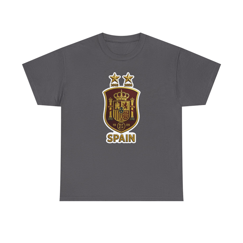 Spain Crest T-Shirt — Vintage Spanish Soccer Shield Tee