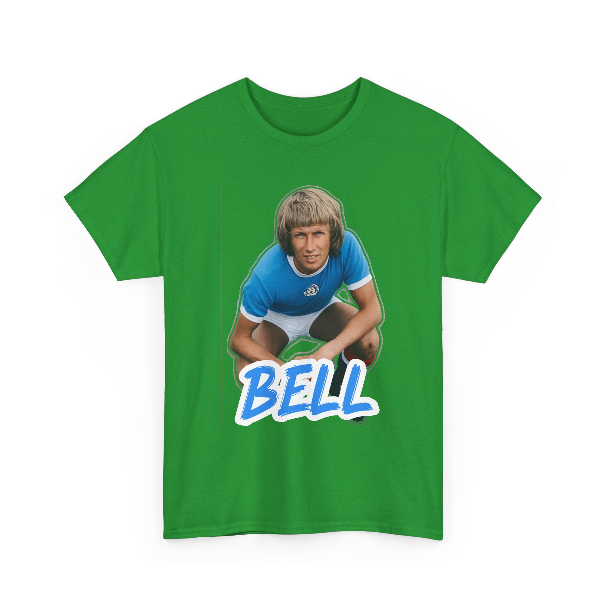 Colin Bell Manchester City Legend Retro Soccer Tee — Vintage Player Graphic T-Shirt