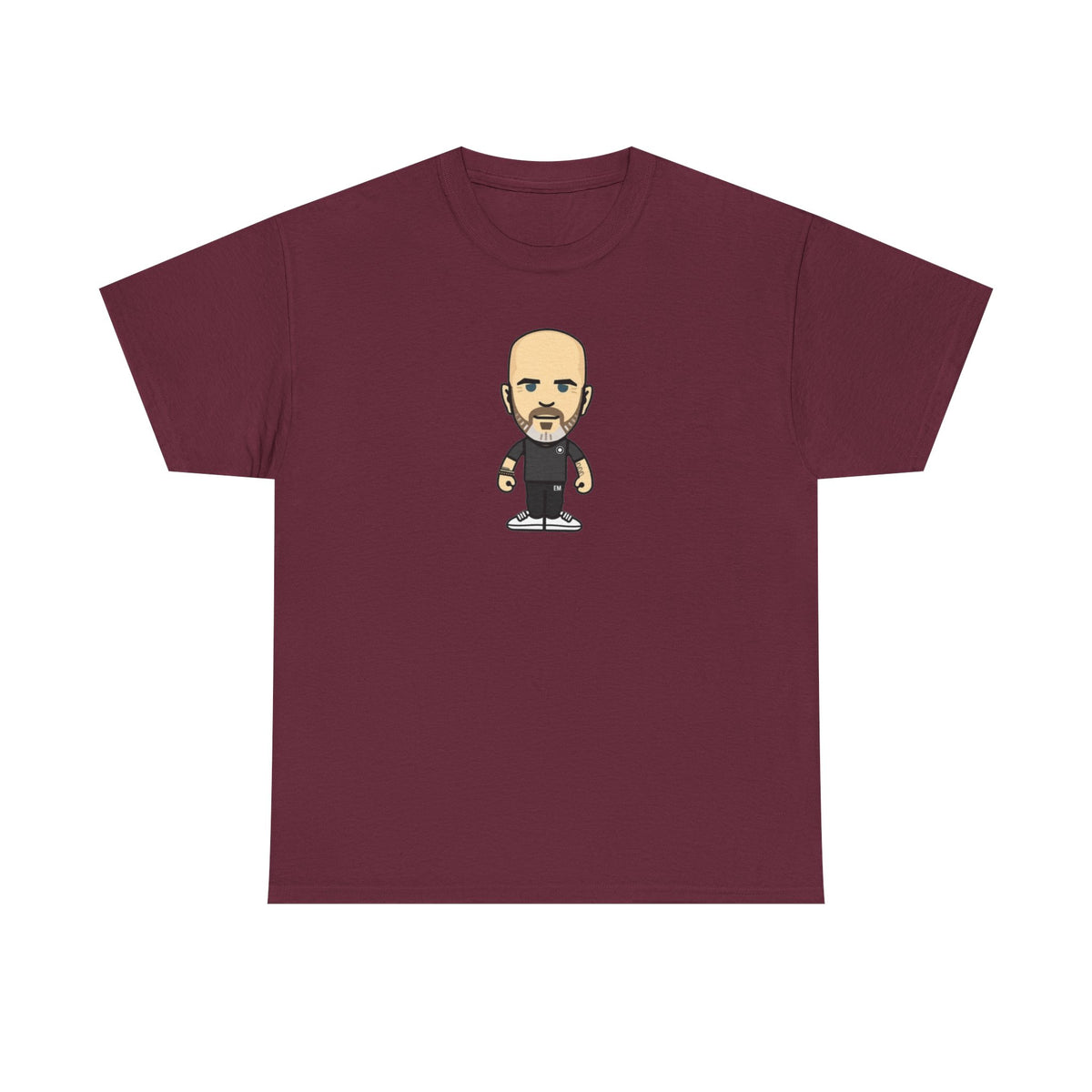 Enzo Maresca Manchester City Character Graphic Cartoon Cotton T-shirt / Tee