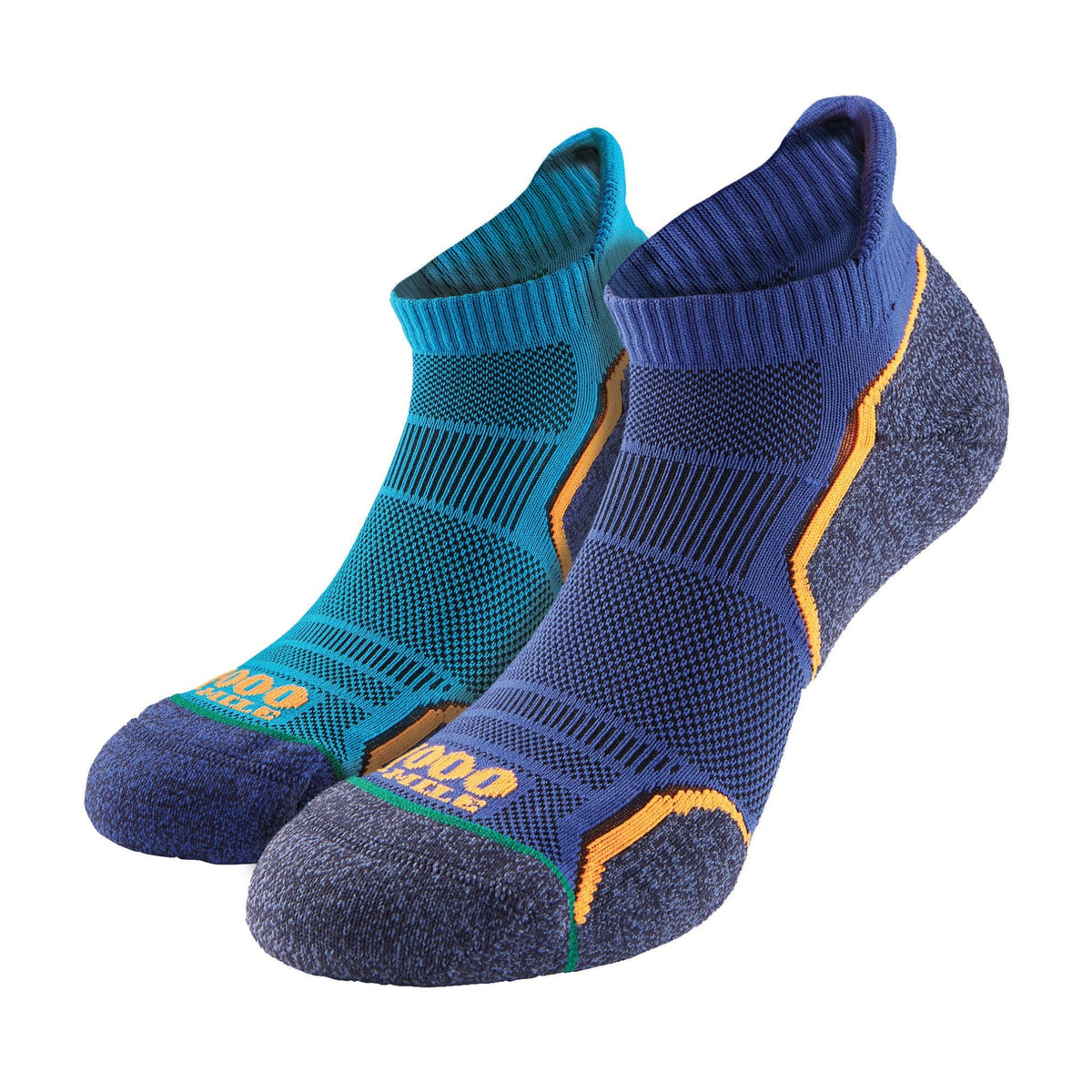 2 Pack Mens Single Layer Running Ankle Socks