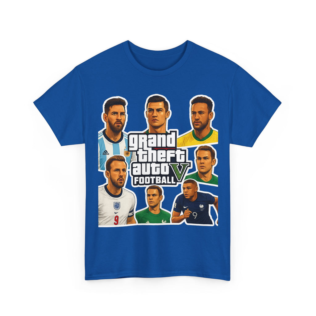 Graphic Tee — 'Grand Theft Auto V Football' Soccer Players Collage Shirt
