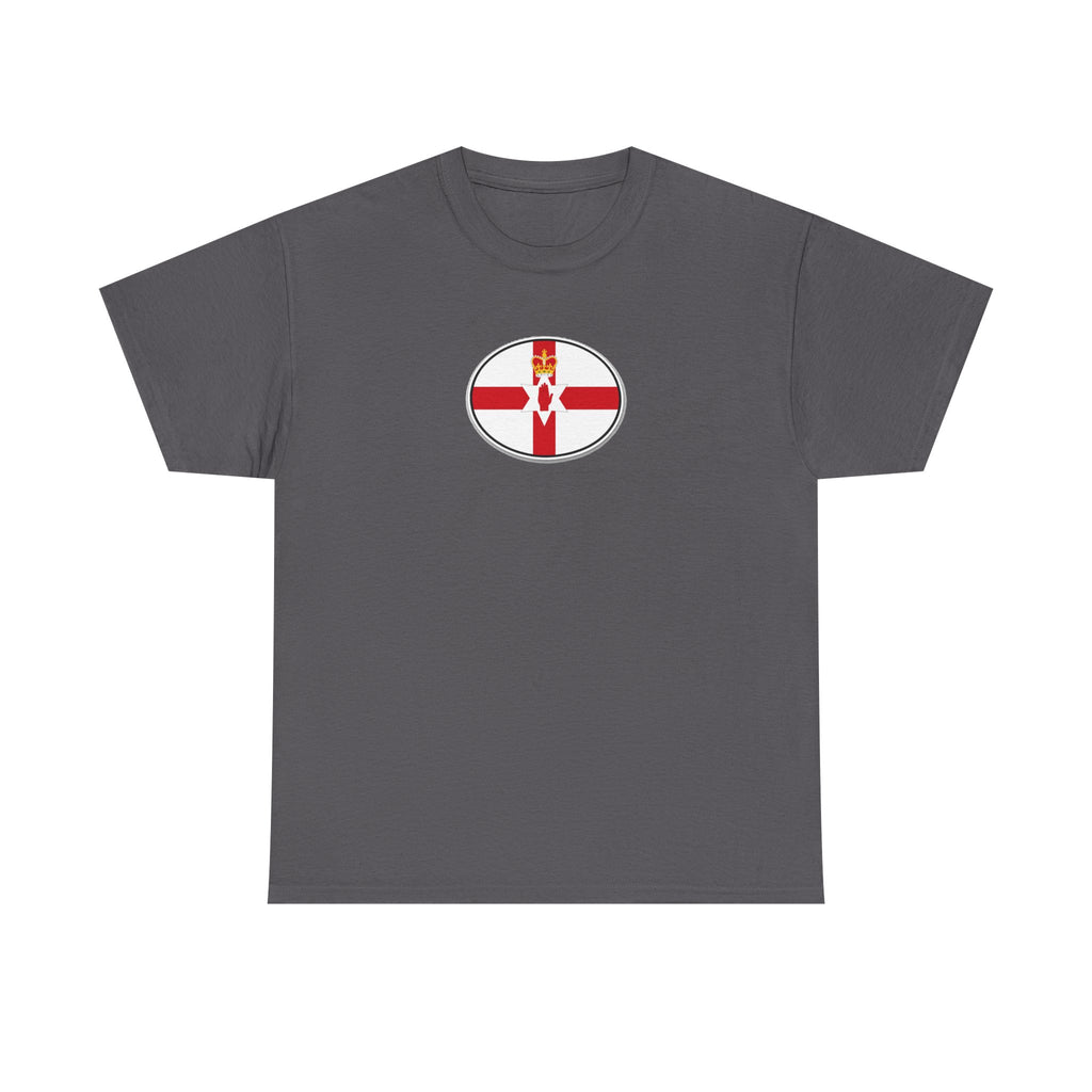 Northern Ireland Flag T‑Shirt — Small Oval Emblem Votton T-Shirt