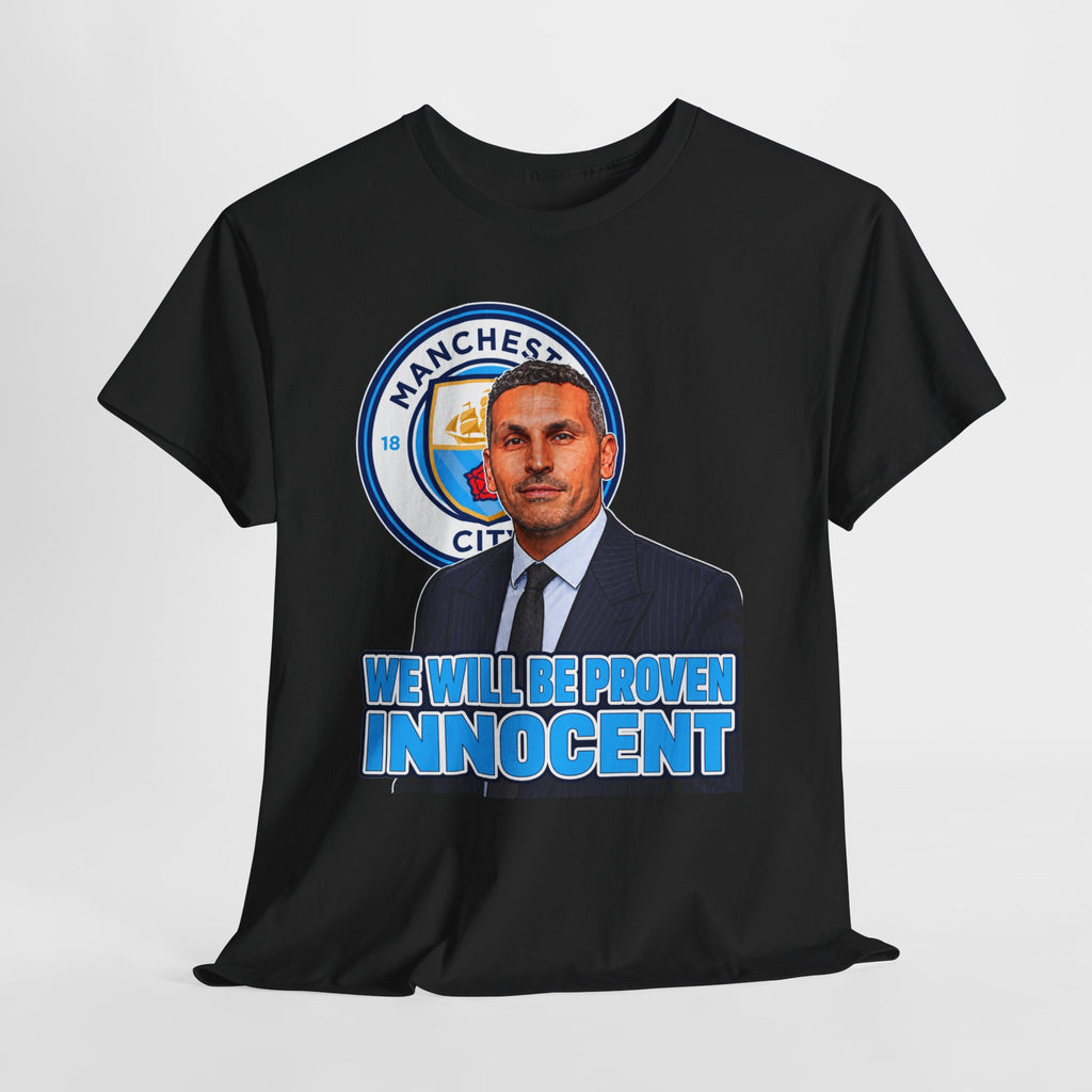 Manchester City “We Will Be Proven Innocent” Fan Cotton T-Shirt
