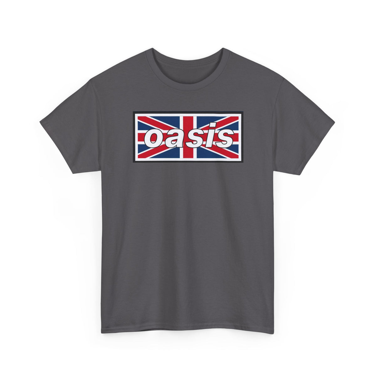 Oasis Union Jack Tee — British Rock Band Vintage-Inspired T-Shirt
