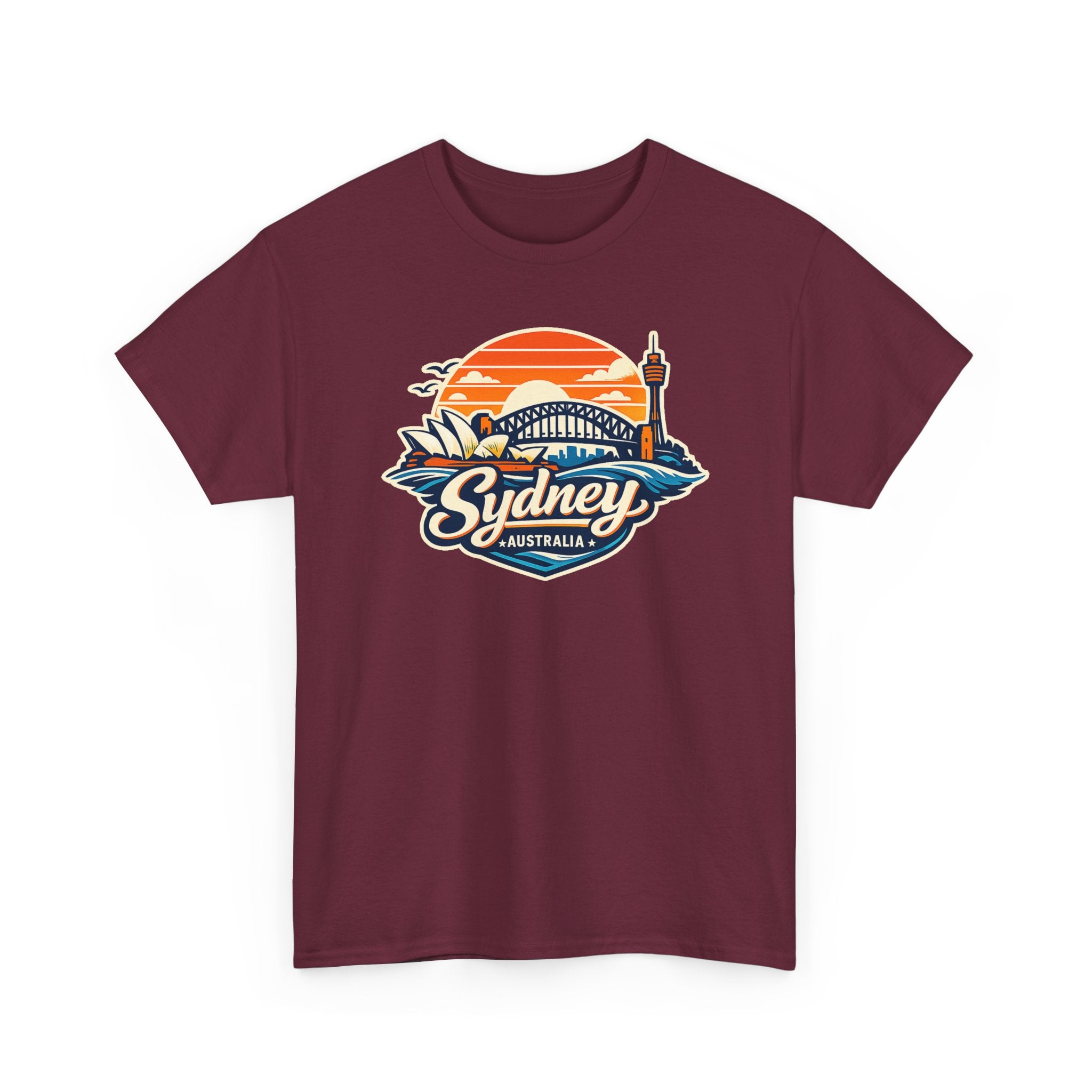 Sydney Australia Sunset Tee — Vintage Coastal Travel T‑Shirt