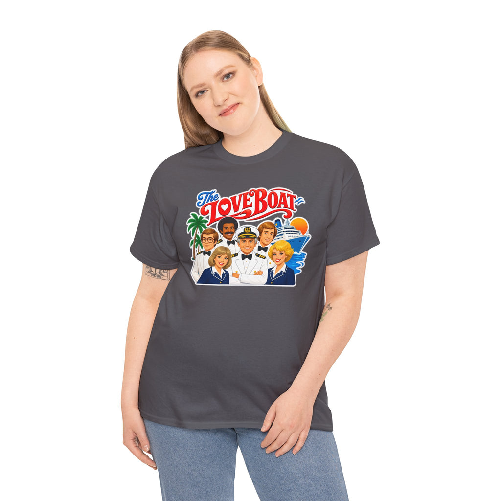 The Love Boat Crew Cotton T-Shirt — Retro TV Cruise Logo Tee