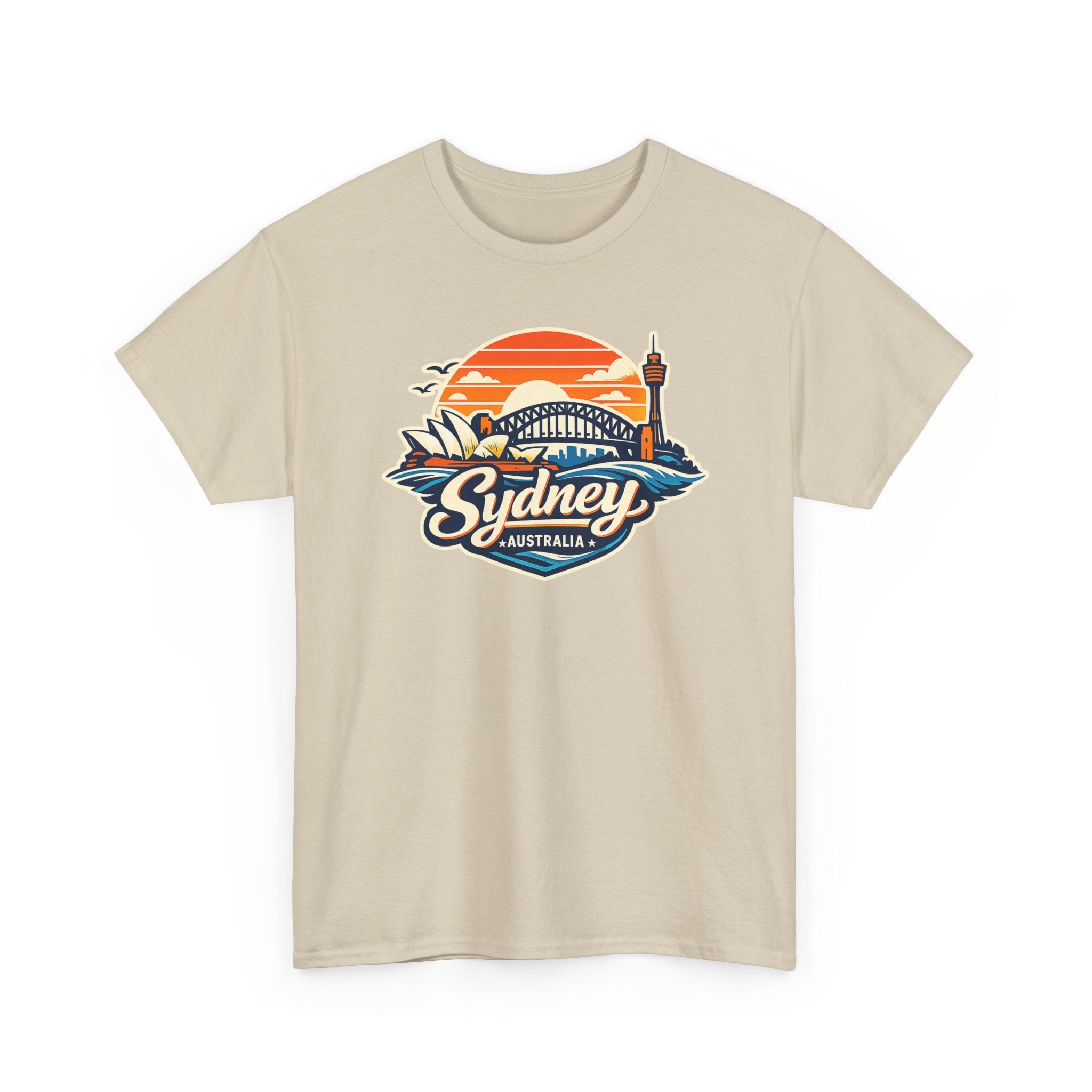 Sydney Australia Sunset Tee — Vintage Coastal Travel T‑Shirt