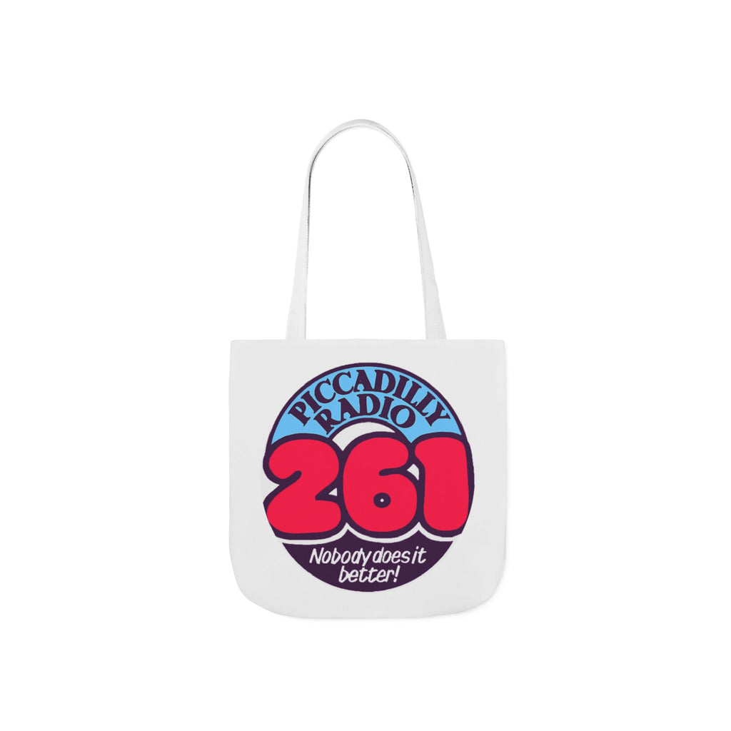 Tote Bag — Retro 'Piccadilly Radio 261' Vintage Logo Canvas Tote