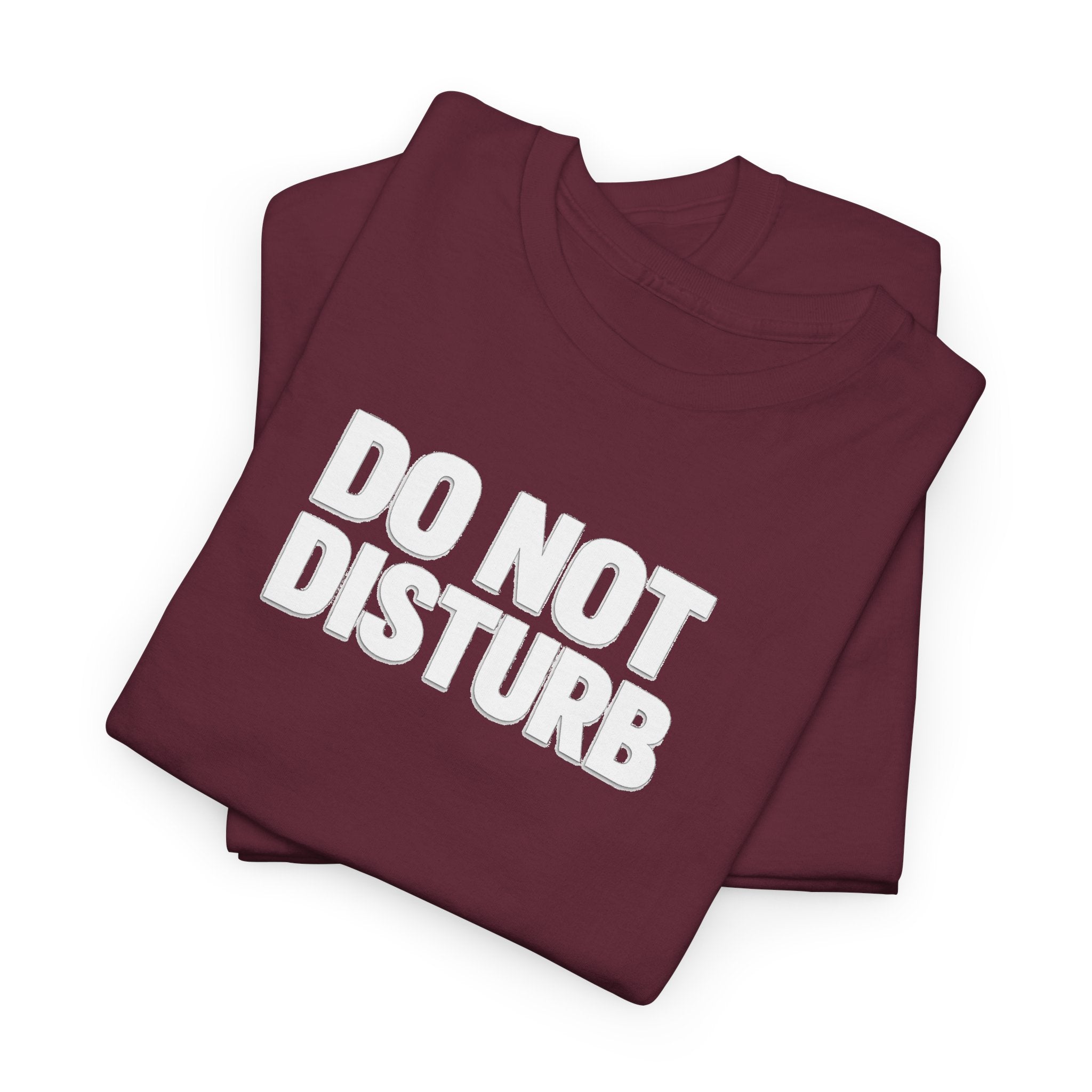 Do Not Disturb Tee — Black Graphic Statement T-Shirt