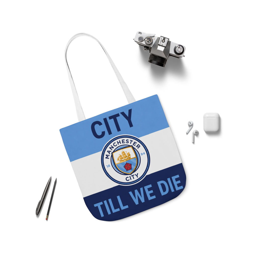 City Till We Die Unofficial Canvas Tote Bag — Manchester Football Fan Bag