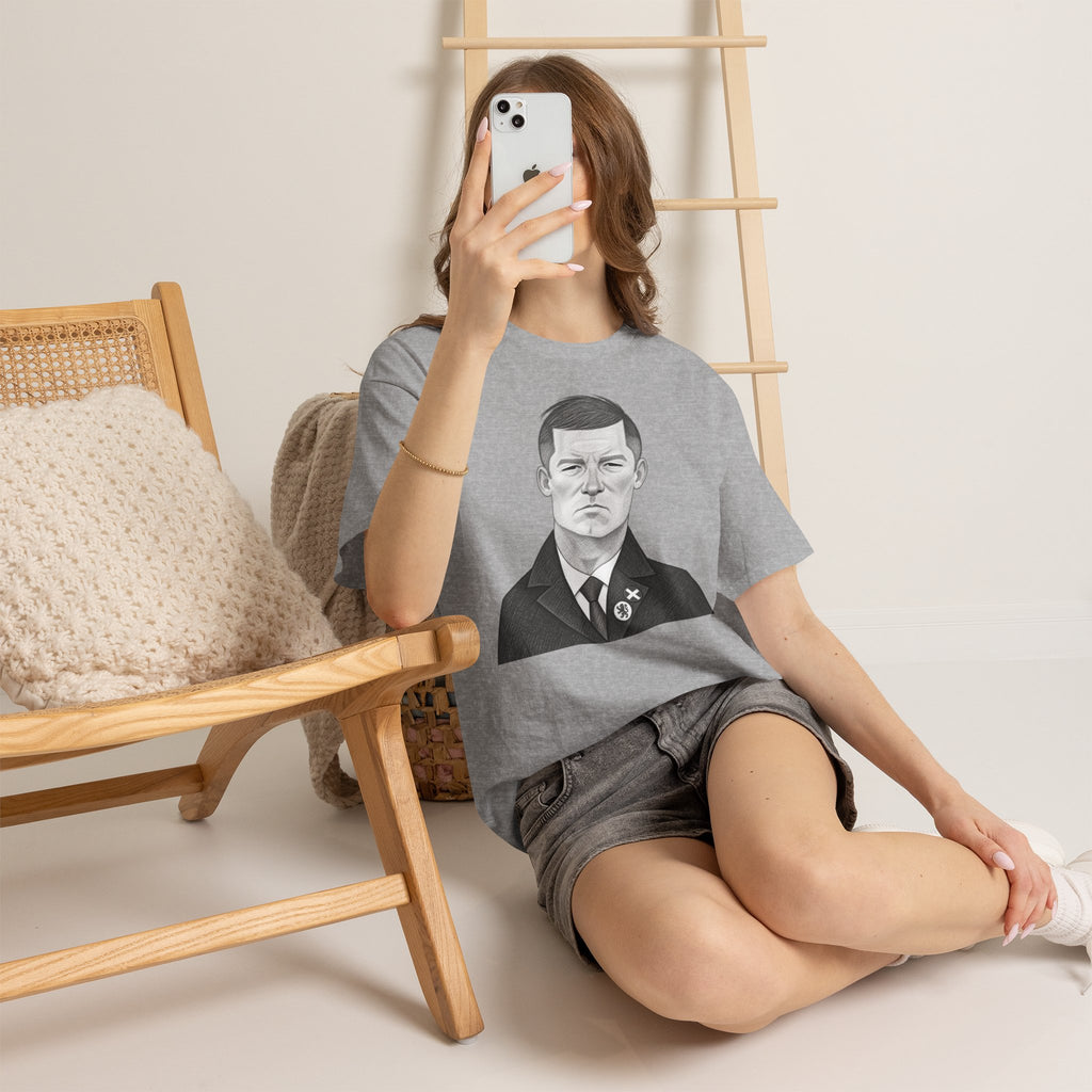 Sir Alex Ferguson Cotton T-Shirt — Vintage Stoic Portrait Shirt