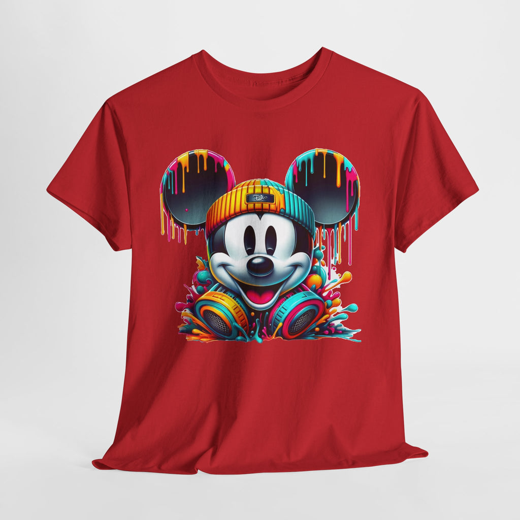 Mickey Graphic Tee — Colorful Street Art Mouse Character T-Shirt