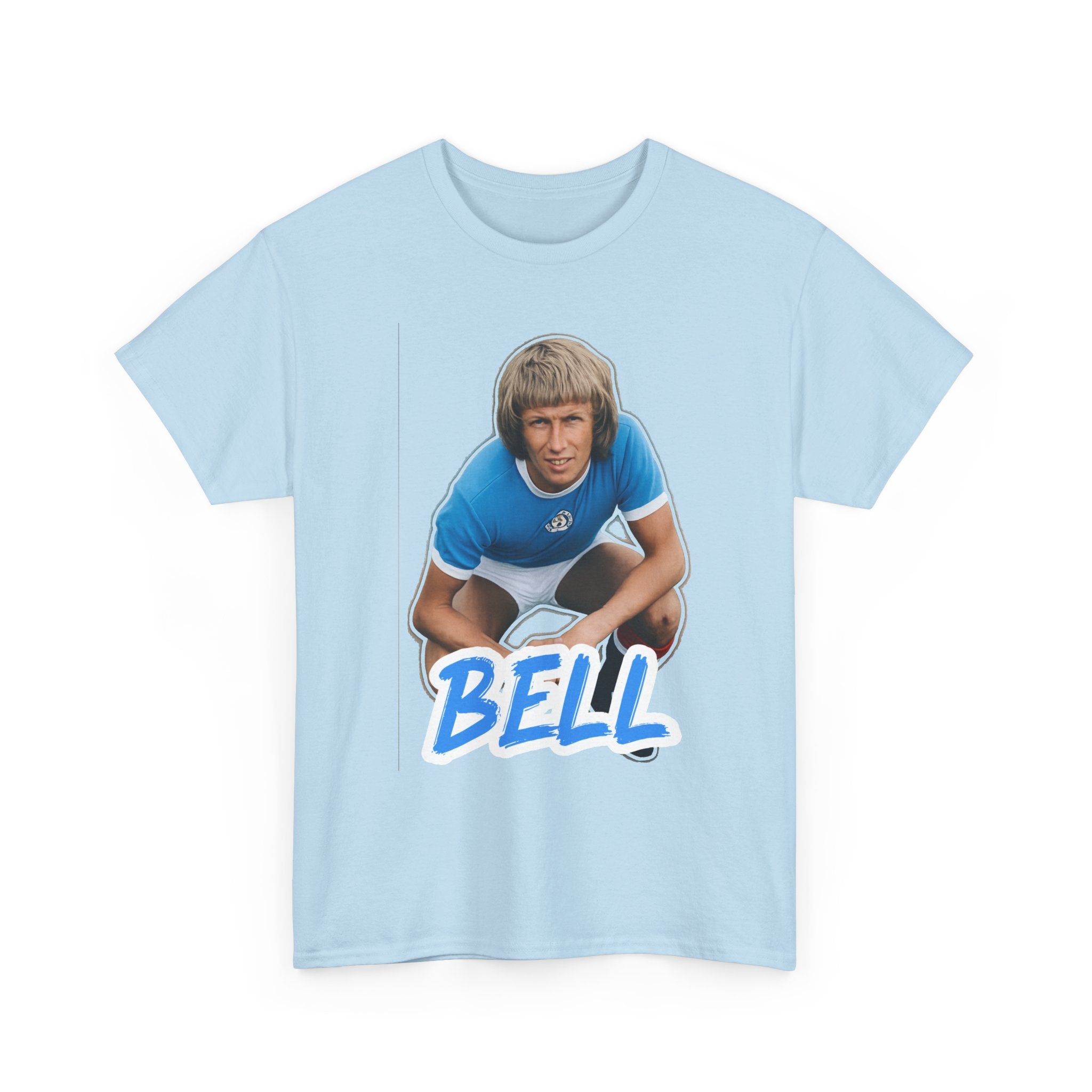 Colin Bell Manchester City Legend Retro Soccer Tee — Vintage Player Graphic T-Shirt
